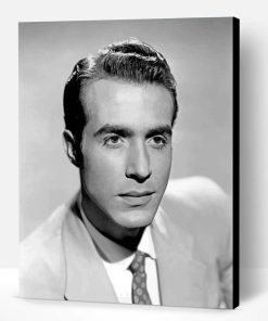 Black And White Ricardo Montalban Paint By Number