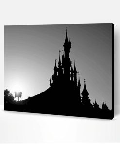 Black And White Disney Silhouette Paint By Numbers