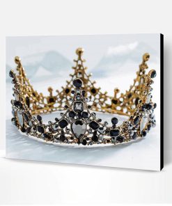 Black Queen Crown Paint By Numbers