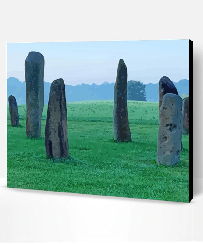 Black Standing Stones Paint By Number