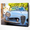 Blue Vintage Car Italy Paint By Number