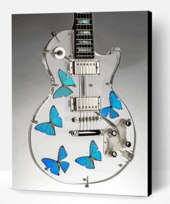 Butterfly Guitar Paint By Number