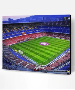 Camp Nou Stadium At Night Paint By Number
