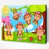 Cartoon Girl Monkey Paint By Number