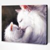 Cat Mother And Her Baby Kitten Art Paint By Numbers