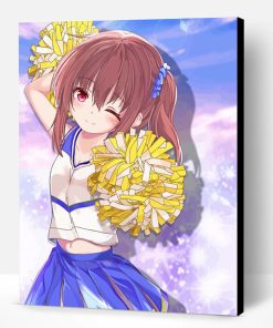 Cheerleader Anime Girl Paint By Number