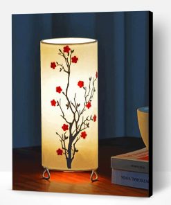 Cherry Blossom Japanese Lamp Paint By Number
