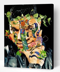 Collage Floral Man Paint By Number