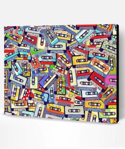 Colorful Cassette Tape Paint By Numbers