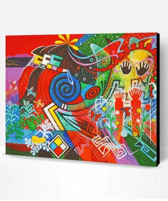 Colorful Contemporary Hopi Art Paint By Number