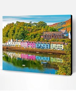 Colorful Buildings Portree Skye Paint By Number