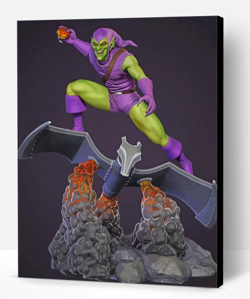 Cool Green Goblin Paint By Number