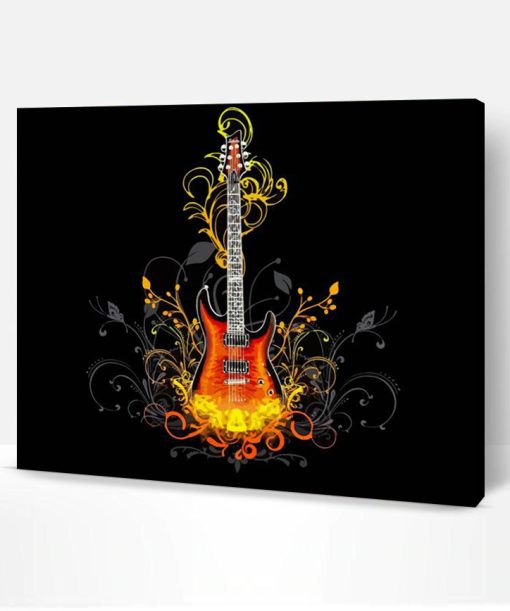 Cool Jackson Guitar Art Paint By Number