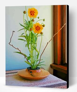 Coreopsis Vase Paint By Number