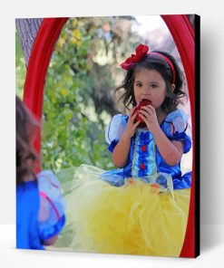 Cute Little Girl In Snow White Costume Paint By Number