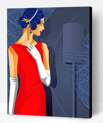 Deco Elegant Lady Paint By Number