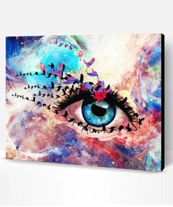 Dreamy Lady Eye Paint By Number