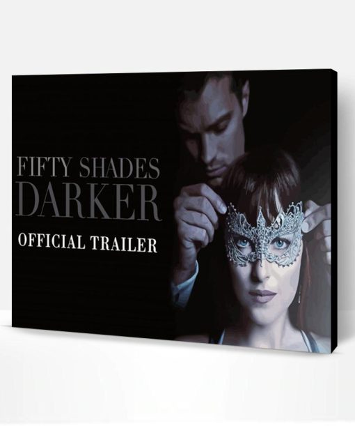 Fifty Shades Darker Poster Paint By Number