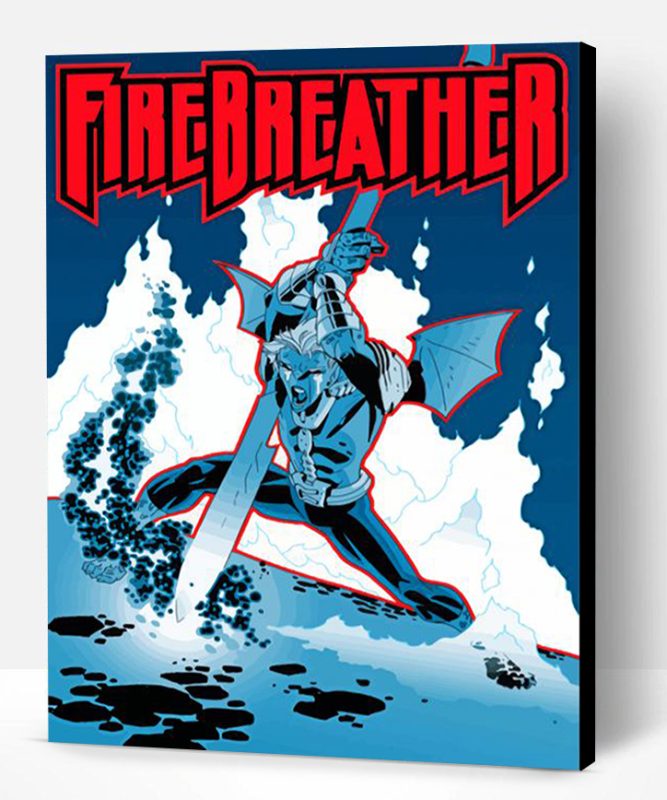 Firebreather Comic Poster Art Paint By Number