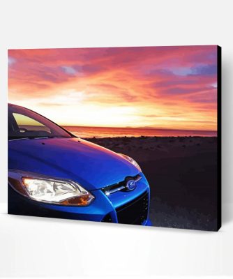 Ford Focus St Sunset Seascape Paint By Numbers