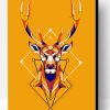 Geomatric Design Deer Illustration Paint By Number
