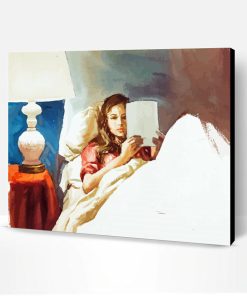 Girl Reading In Bed Paint By Numbers