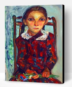 Girl With Flowers By Irma Stern Paint By Number