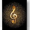 Golden Music Symbol Paint By Number