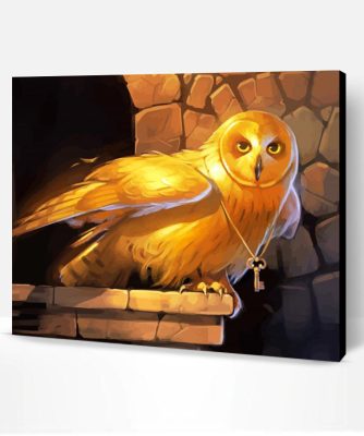 Golden Owl Paint By Numbers