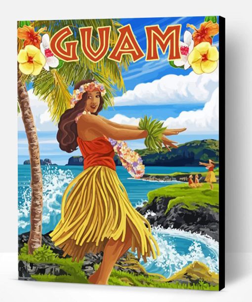 Guam Poster Paint By Number