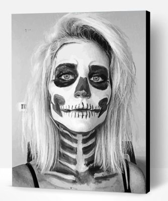 Halloween Skeleton Beauty Paint By Number