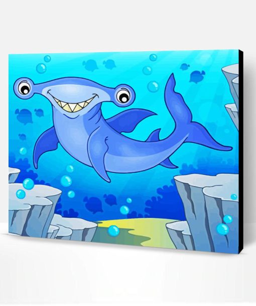 Hammerhead Shark Art Paint By Numbers