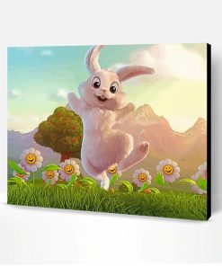 Happy Rabbit Dancing Paint By Number