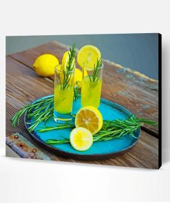 Lemons And Rosemary Paint By Number