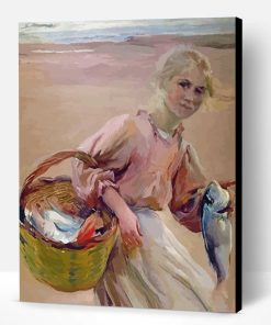 Little Fisherwoman Art Paint By Number