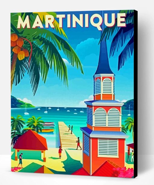 Martinique France Poster Paint By Number