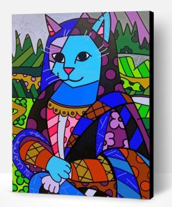Mona Lisa Romero Britto Cat Paint By Number