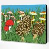 Morel Mushroom Illustration Paint By Number