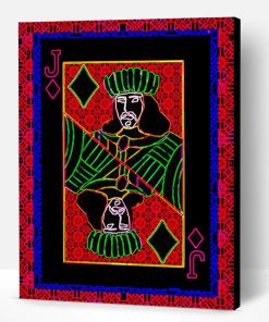 Neon Jack Of Diamonds Paint By Number