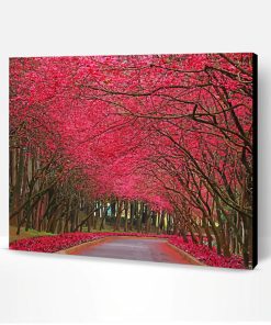 Pinky Trees And Road Paint By Number
