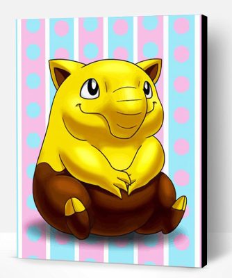 Pokemon Drowzee Art Paint By Number