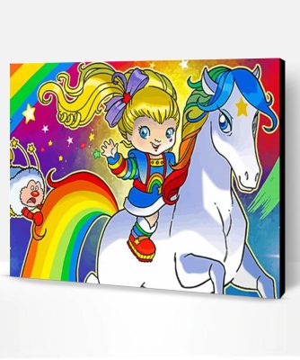 Rainbow Brite Header Paint By Numbers