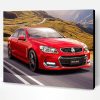 Red Holden Commodore Paint By Number