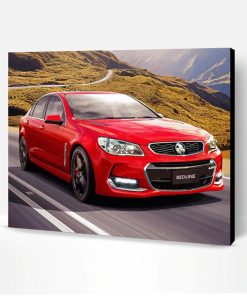 Red Holden Commodore Paint By Number