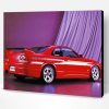 Red Skyline Car Paint By Numbers