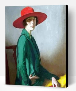 Red Hat Lady Paint By Number