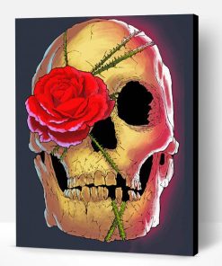 Rose Skull Paint By Number