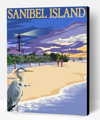 Sanibel Island Poster Paint By Number