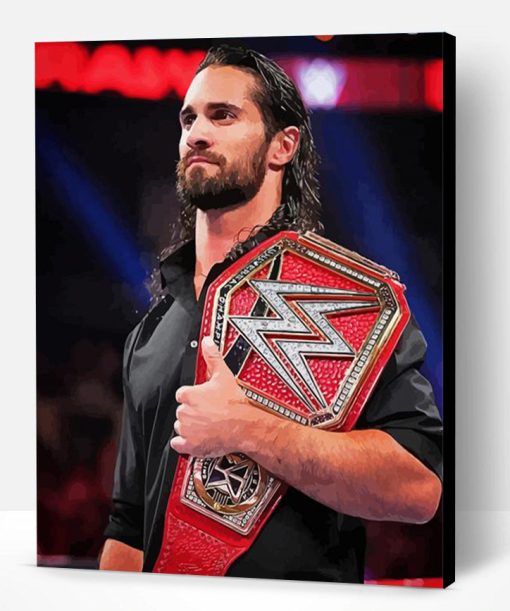 Seth Rollins Wrestler Paint By Number