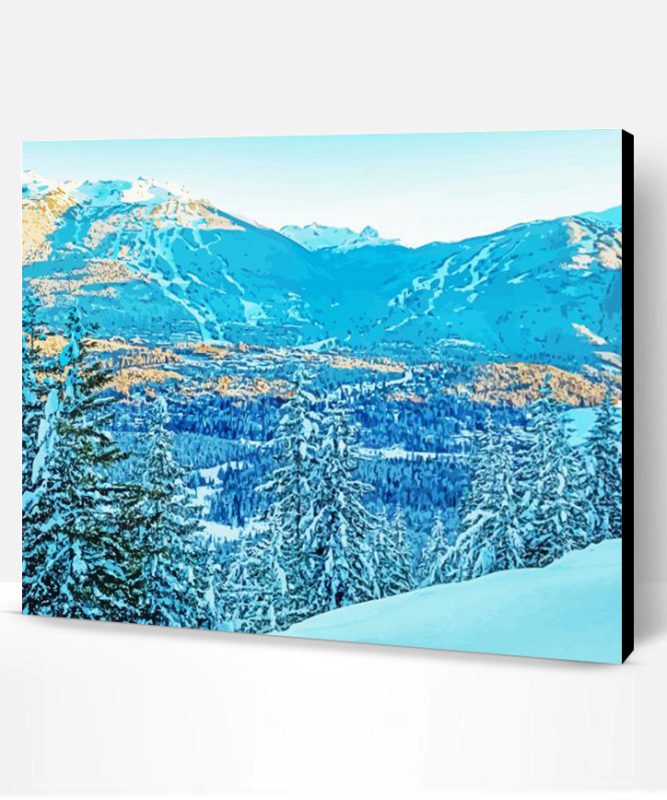 Snowy Mountains Whistler Paint By Numbers